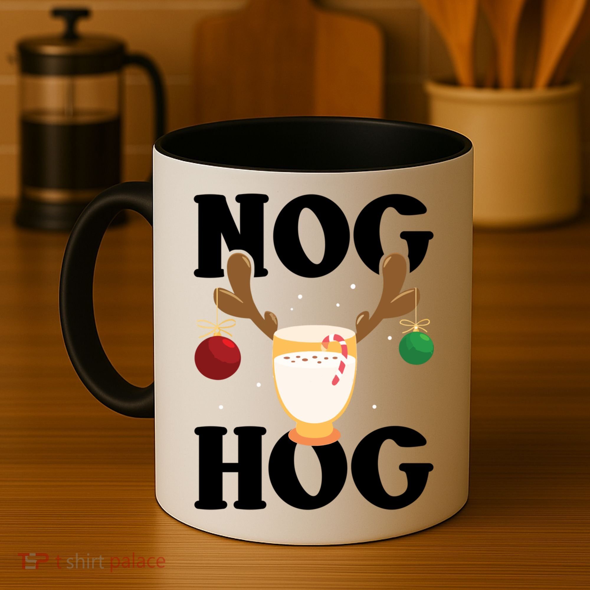 Nog Hog National Eggnog Day Egg Nog Christmas Holiday Great Gift Coffee Mug