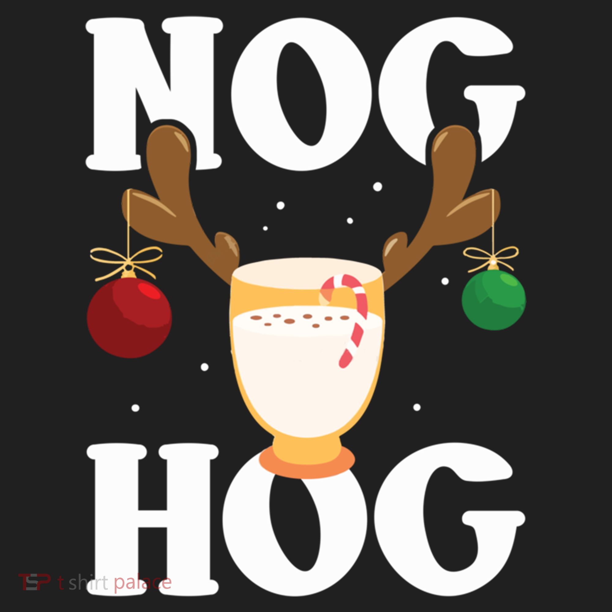 Nog Hog National Eggnog Day Egg Nog Christmas Holiday Great Gift Beanie