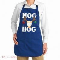 Nog Hog National Eggnog Day Egg Nog Christmas Holiday Great Gift Apron thumb 2