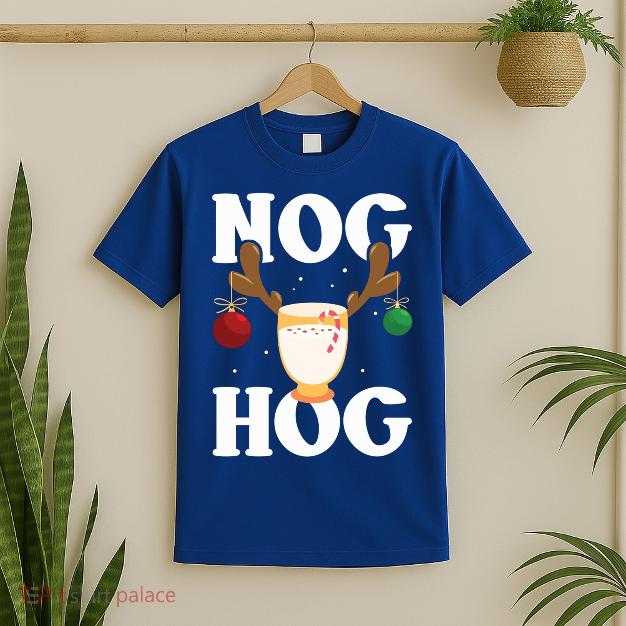 Nog Hog National Eggnog Day Egg Nog Christmas Holiday Great Gift T-Shirt