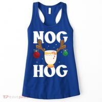 Nog Hog National Eggnog Day Egg Nog Christmas Holiday Great Gift Women's Tank Top thumb 0