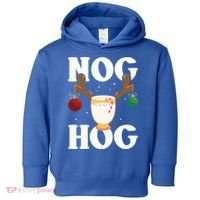Nog Hog National Eggnog Day Egg Nog Christmas Holiday Great Gift Toddler Hoodie thumb 0
