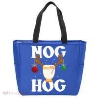 Nog Hog National Eggnog Day Egg Nog Christmas Holiday Great Gift Tote Bag thumb 0