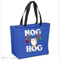 Nog Hog National Eggnog Day Egg Nog Christmas Holiday Great Gift Tote Bag thumb 2