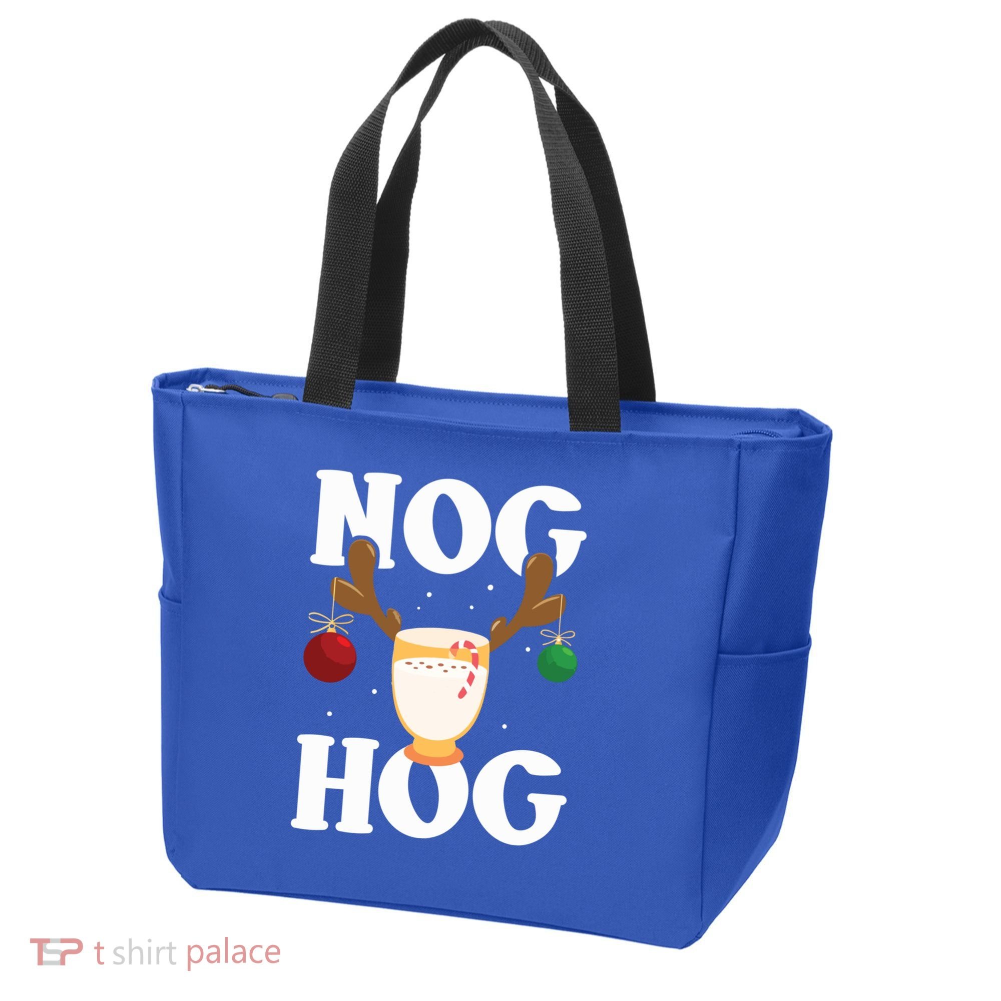 Nog Hog National Eggnog Day Egg Nog Christmas Holiday Great Gift Tote Bag