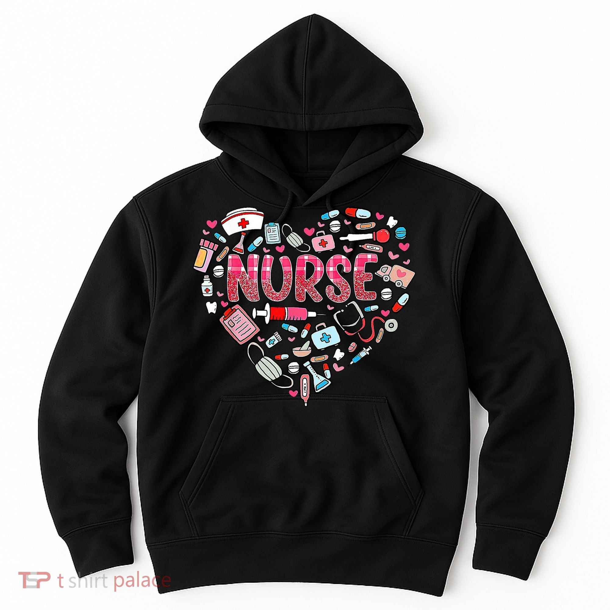 Nurse Heart Nursing Hospital Gift Hoodie