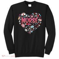 Nurse Heart Nursing Hospital Gift Sweatshirt thumb 0