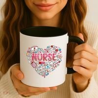 Nurse Heart Nursing Hospital Gift Coffee Mug thumb 3