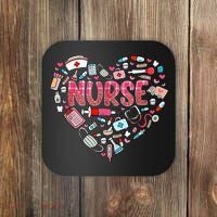 Nurse Heart Nursing Hospital Gift Coaster thumb 0
