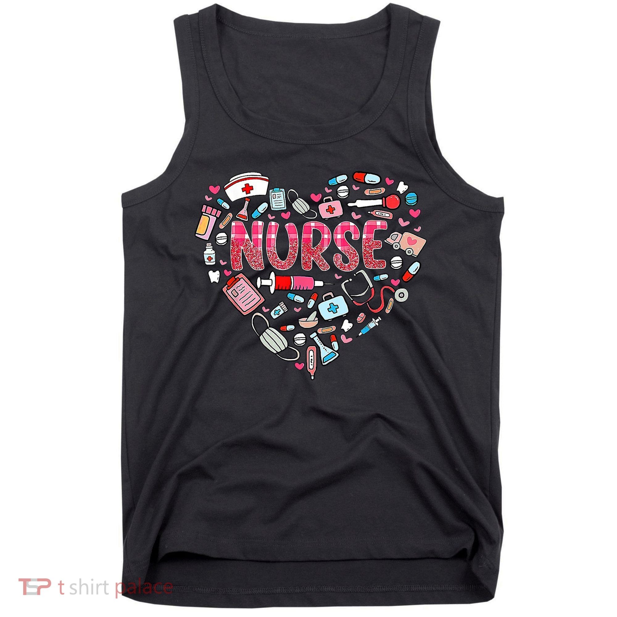 Nurse Heart Nursing Hospital Gift Tank Top