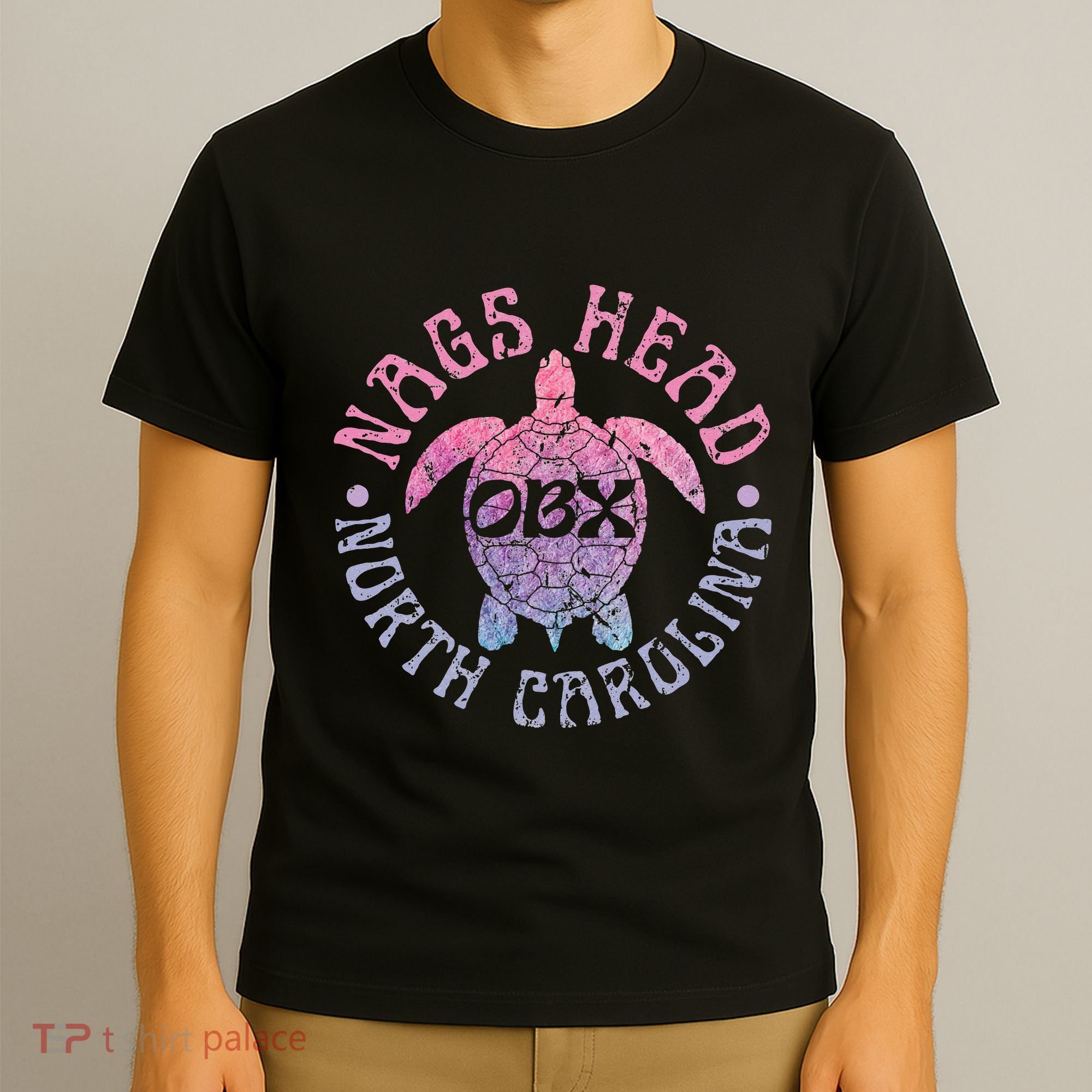 Nags Head Outer Banks North Carolina OBX Sea Turtle Vintage T-Shirt