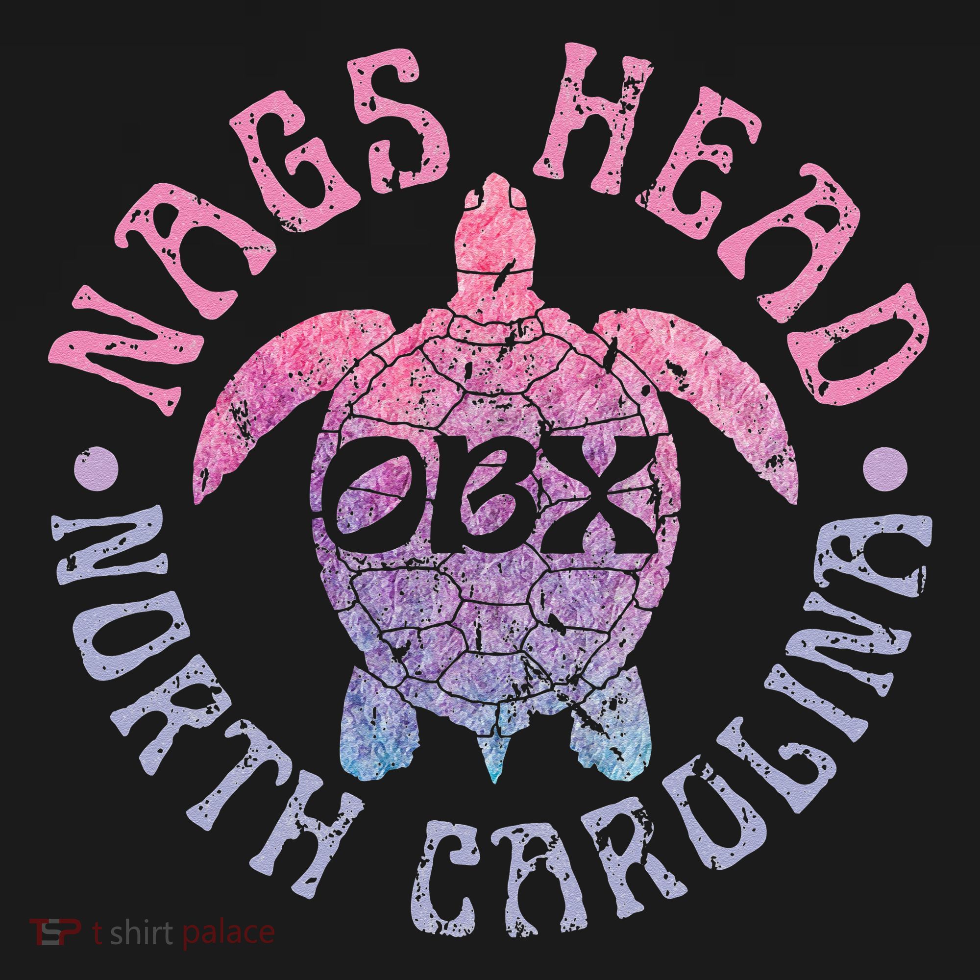 Nags Head Outer Banks North Carolina OBX Sea Turtle Vintage T-Shirt
