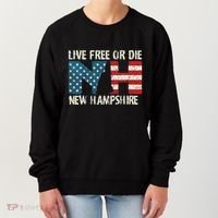 New Hampshire Patriotic Live Free Or Die Women's Sweatshirt thumb 0