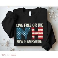 New Hampshire Patriotic Live Free Or Die Sweatshirt thumb 2