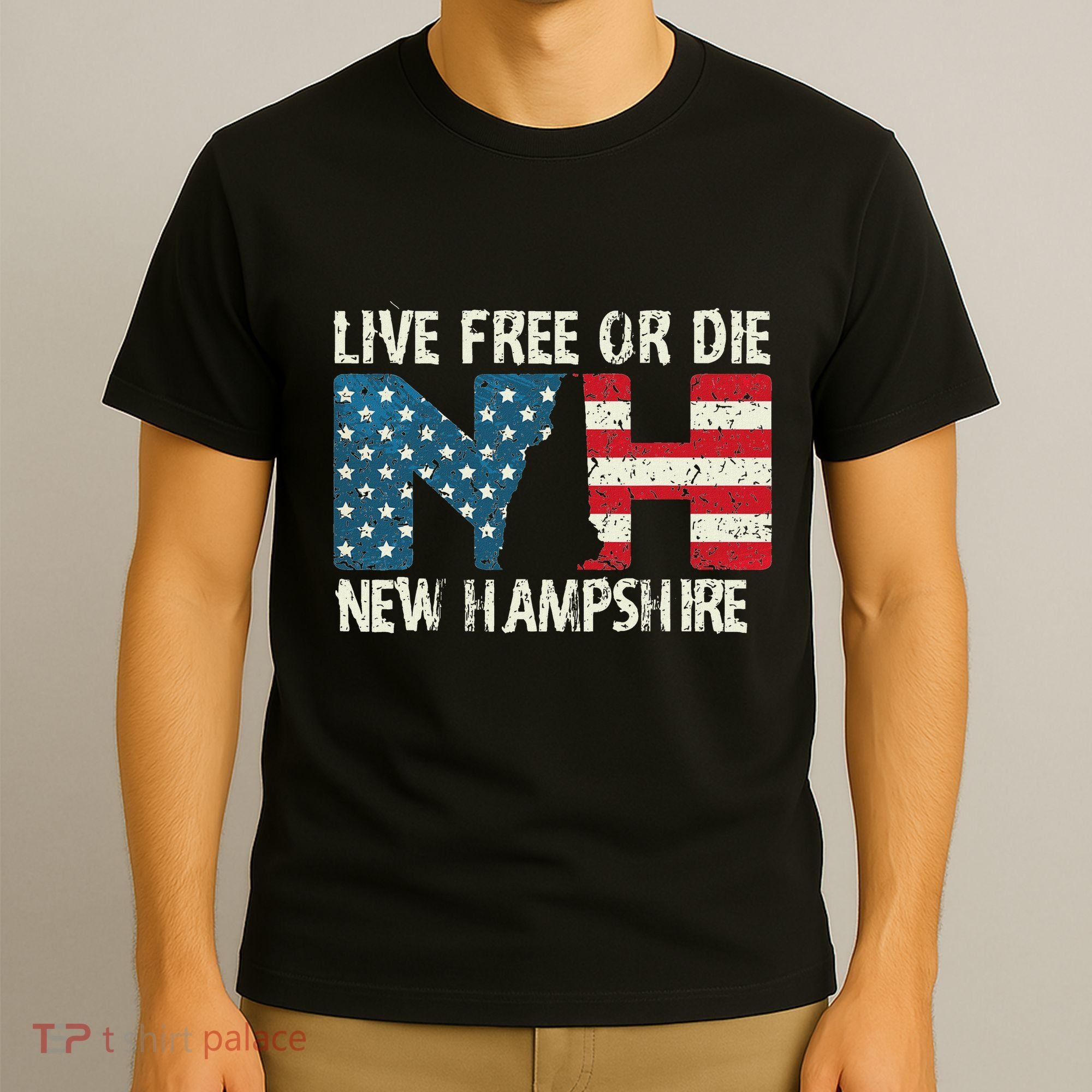 New Hampshire Patriotic Live Free Or Die T-Shirt