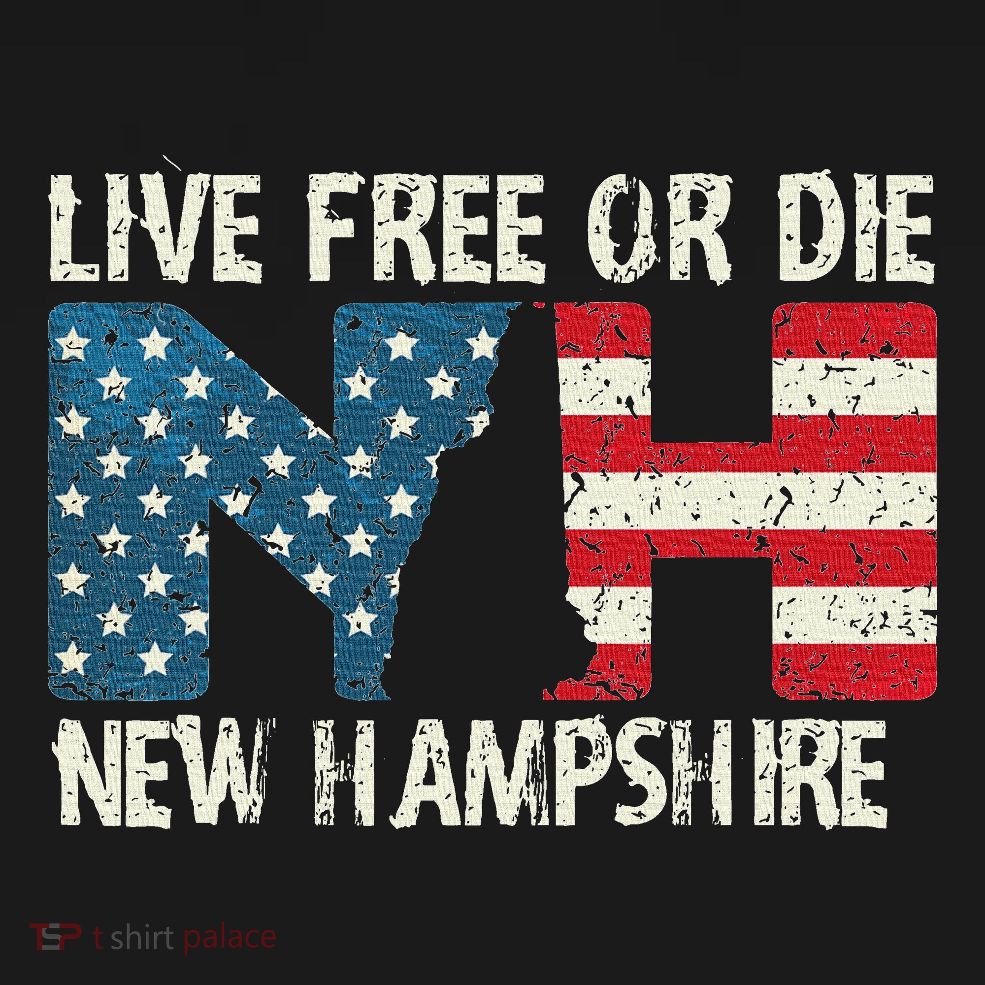 New Hampshire Patriotic Live Free Or Die Mousepad
