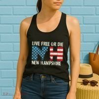 New Hampshire Patriotic Live Free Or Die Women's Tank Top thumb 2