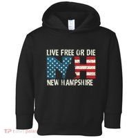 New Hampshire Patriotic Live Free Or Die Toddler Hoodie thumb 0