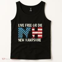 New Hampshire Patriotic Live Free Or Die Tank Top thumb 2