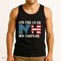 New Hampshire Patriotic Live Free Or Die Tank Top thumb 3