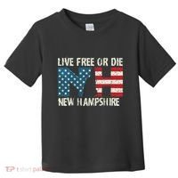 New Hampshire Patriotic Live Free Or Die Toddler T-Shirt thumb 0