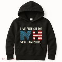 New Hampshire Patriotic Live Free Or Die Kids Hoodie thumb 0