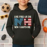 New Hampshire Patriotic Live Free Or Die Kids Hoodie thumb 2