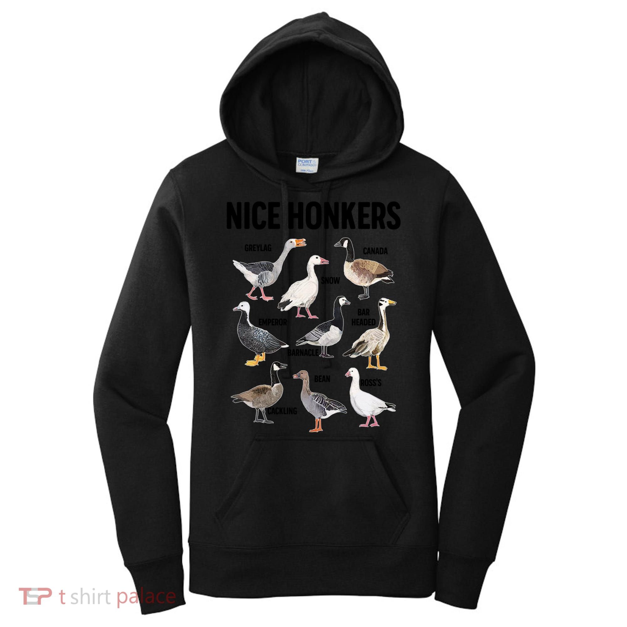 Nice Honker Pun Adult Joke Funny Bird Lover Birdwatcher Gift Women's Hoodie