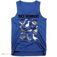 Nice Honker Pun Adult Joke Funny Bird Lover Birdwatcher Gift Tank Top thumb 0