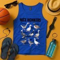 Nice Honker Pun Adult Joke Funny Bird Lover Birdwatcher Gift Tank Top thumb 4