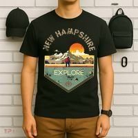 New Hampshire Retro Vintage Hiking Apparel Souvenir T-Shirt thumb 6