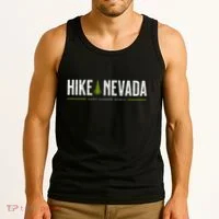 Nevada Hike Sand Harbor Beach Tree Retro Tank Top thumb 3
