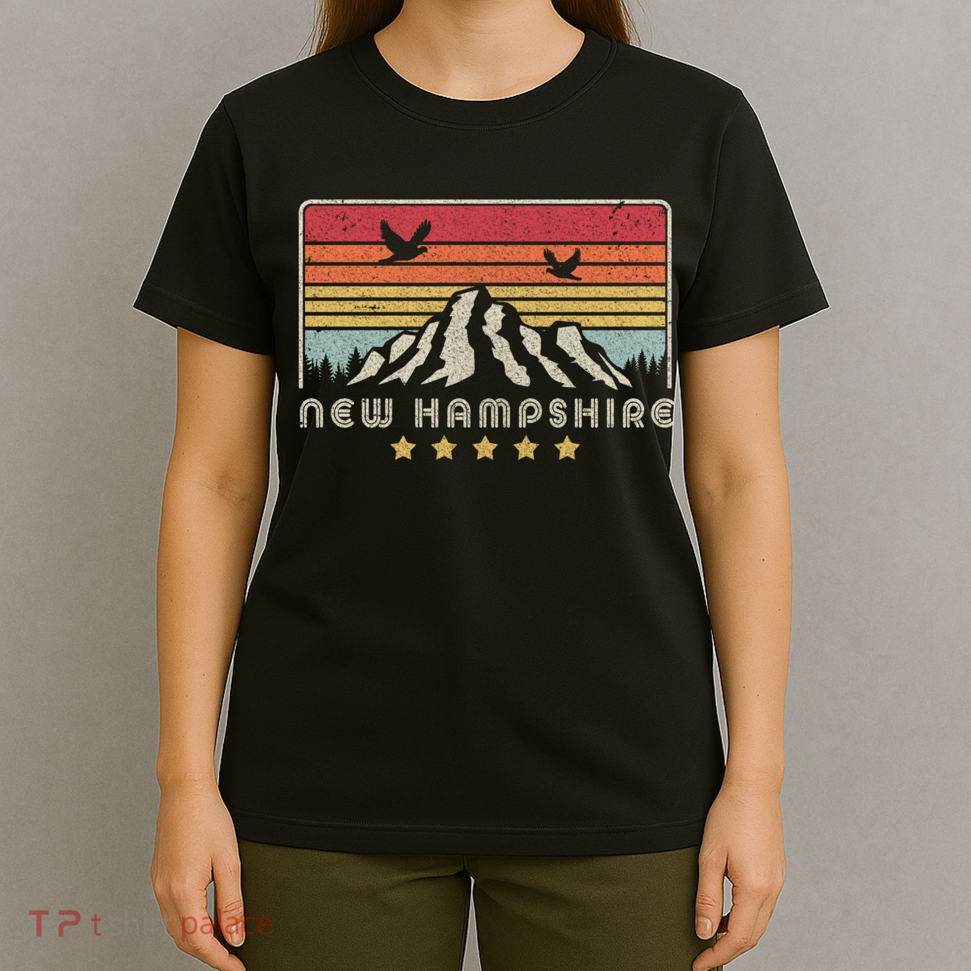 New Hampshire Shirt. Retro Style NH, USA T-Shirt
