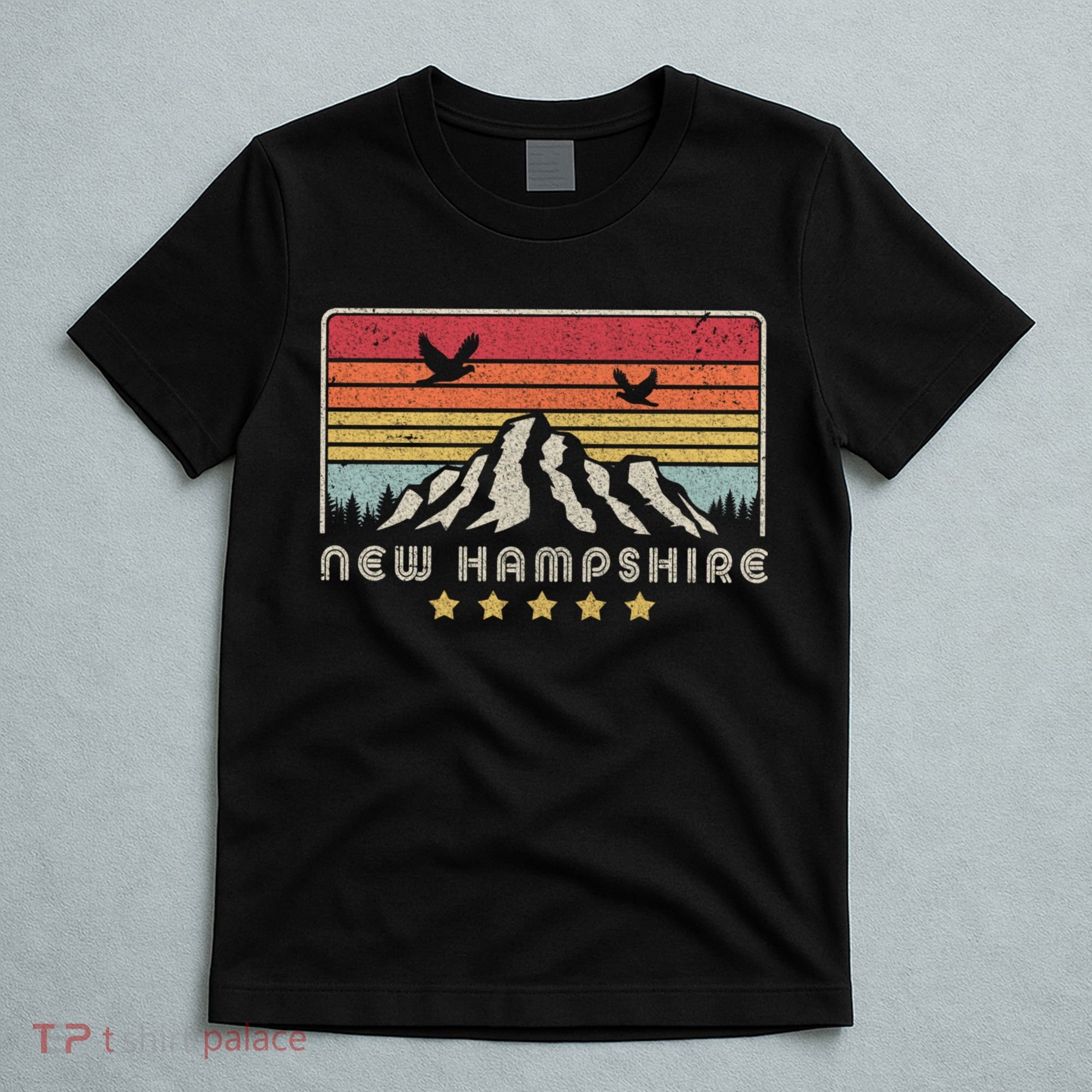New Hampshire Shirt. Retro Style NH, USA T-Shirt