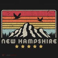 New Hampshire Shirt. Retro Style NH, USA Women's Hoodie thumb 2
