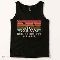 New Hampshire Shirt. Retro Style NH, USA Tank Top thumb 2