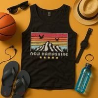 New Hampshire Shirt. Retro Style NH, USA Tank Top thumb 4