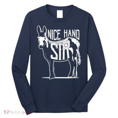 Nice Hand Sir Donkey Poker Funny Gambling Design Long Sleeve Shirt