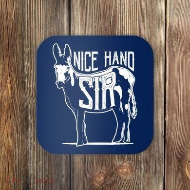 Nice Hand Sir Donkey Poker Funny Gambling Design Coaster
