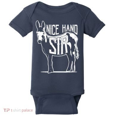 Nice Hand Sir Donkey Poker Funny Gambling Design Baby Bodysuit