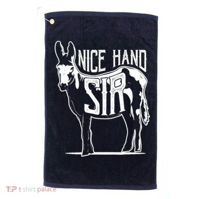 Nice Hand Sir Donkey Poker Funny Gambling Design Golf Towel