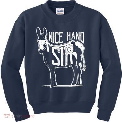 Nice Hand Sir Donkey Poker Funny Gambling Design Kids Sweatshirt