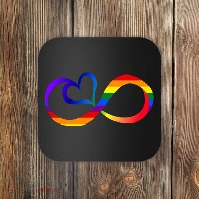 Neurodiversity Heart Symbol Coaster