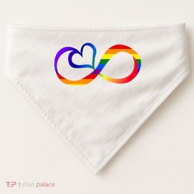 Neurodiversity Heart Symbol USA-Made Doggie Bandana