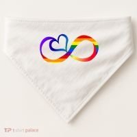 Neurodiversity Heart Symbol USA-Made Doggie Bandana thumb 0