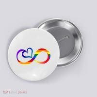 Neurodiversity Heart Symbol Button thumb 0