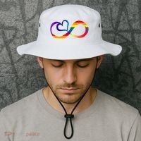 Neurodiversity Heart Symbol Bucket Hat thumb 2