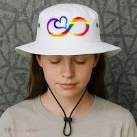 Neurodiversity Heart Symbol Bucket Hat thumb 3