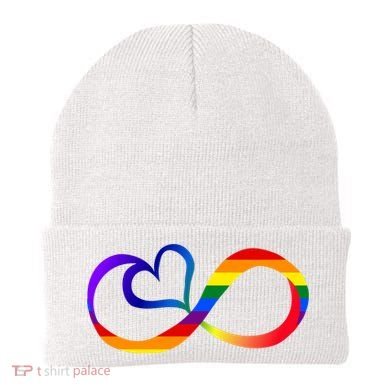 Neurodiversity Heart Symbol Beanie