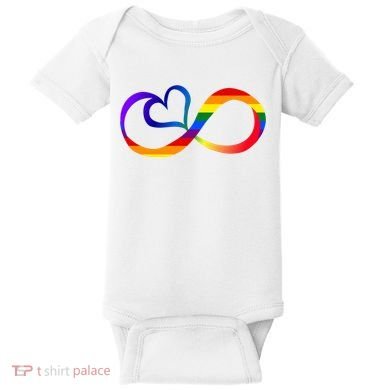 Neurodiversity Heart Symbol Baby Bodysuit